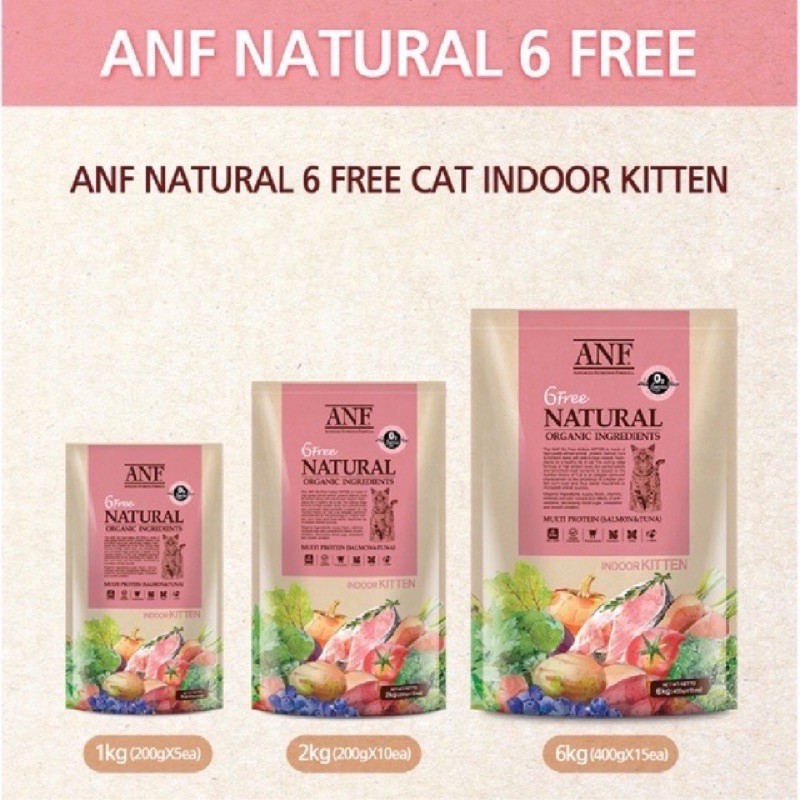 Hạt ANF Indoor Cho Mèo Con Gói 2kg