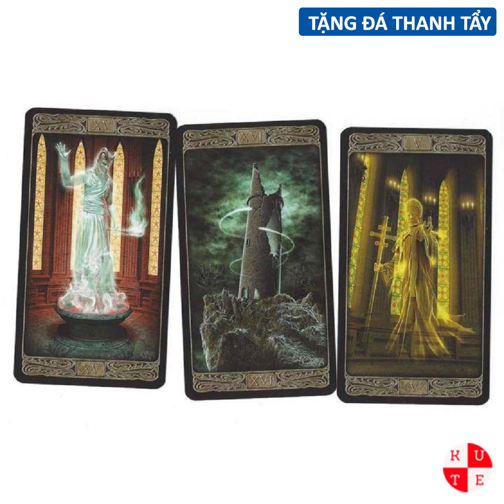 Bài Tarot Ghost 78 Lá Bài Tặng Đá Thanh Tẩy