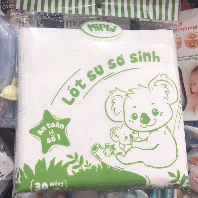 Lót phân su mipbi 30 tờ an toàn cho bé, tiện lợi cho mẹ
