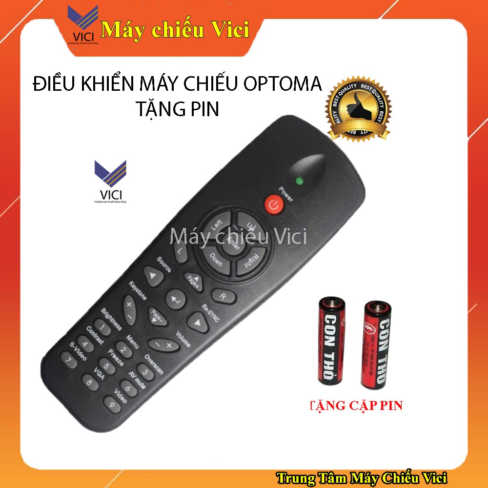 Điều khiển máy chiếu Optoma - màu đen (chính hãng)