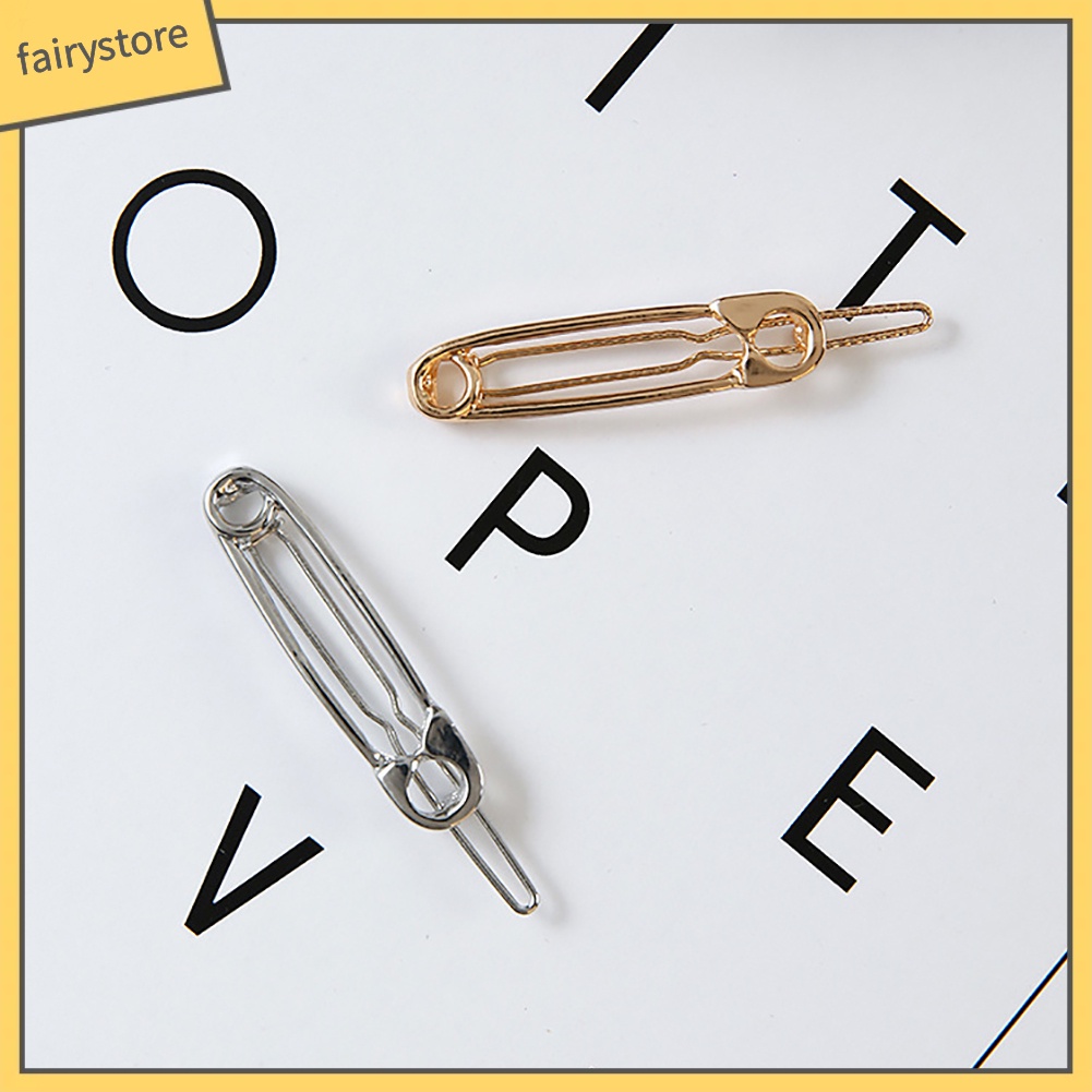 Kẹp Tóc Kim Loại Hình Kẹp Ghim Độc Đáo Cho Nữ