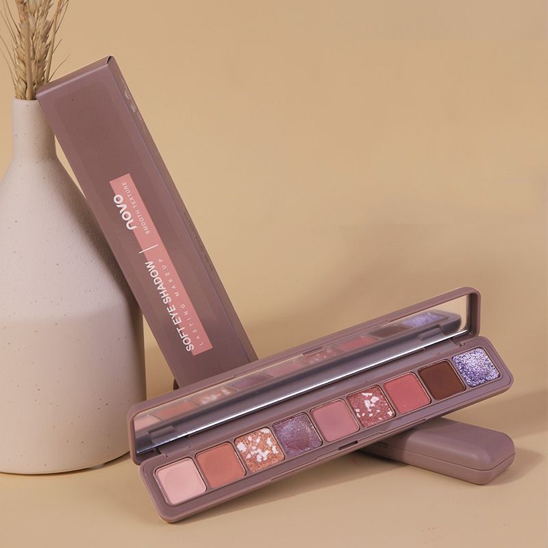 Bảng phấn mắt NOVO hiệu ứng lì/ ánh nhũ chống thấm nước lâu trôi sành điệu | BigBuy360 - bigbuy360.vn