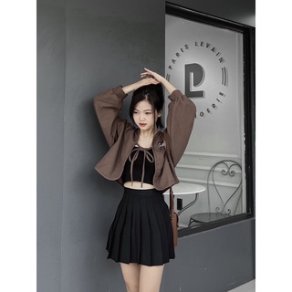 Set áo tay bồng OOTD thêu (ảnh thật)