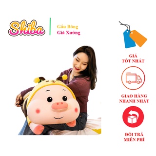 Gấu Bông, thú nhồi bông hình Lợn Biến Hình Ong Dễ Thương Kích Thước 1m - 1m2