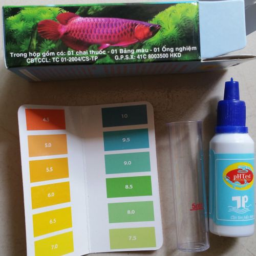 Dung Dịch Kiểm Tra pH cho hồ cá (Hàng Công Ty)