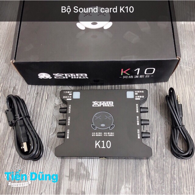 Mic thu âm ISK AT850 Sound card k10 chân màng dây livestream ma2 - Bộ livestream đã đầy đủ