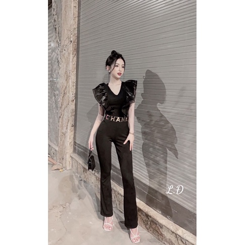 Áo bodysuit bèo vai cánh tiên | BigBuy360 - bigbuy360.vn