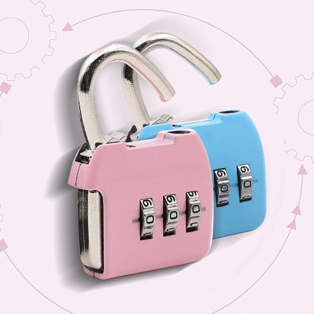 Set 1 Ổ Khóa Hành Lý Mini 3 Chữ Số