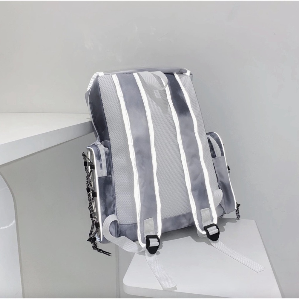 Balo Banawa Đen Tie Dye See Thru Backpack tặng giấy thơm