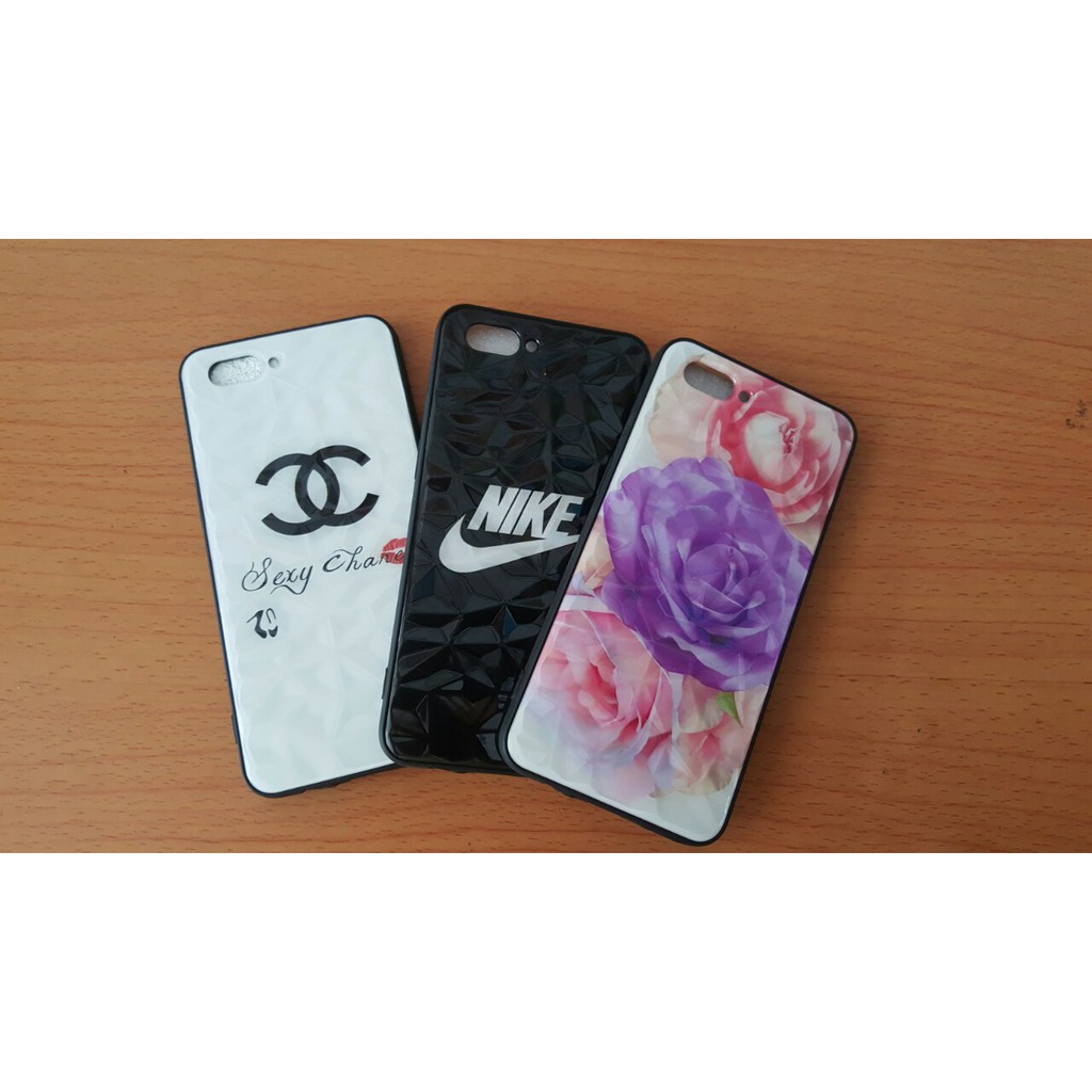 Ốp lưng 3D kim cương hoa Oppo A3s/A5/Realme C1