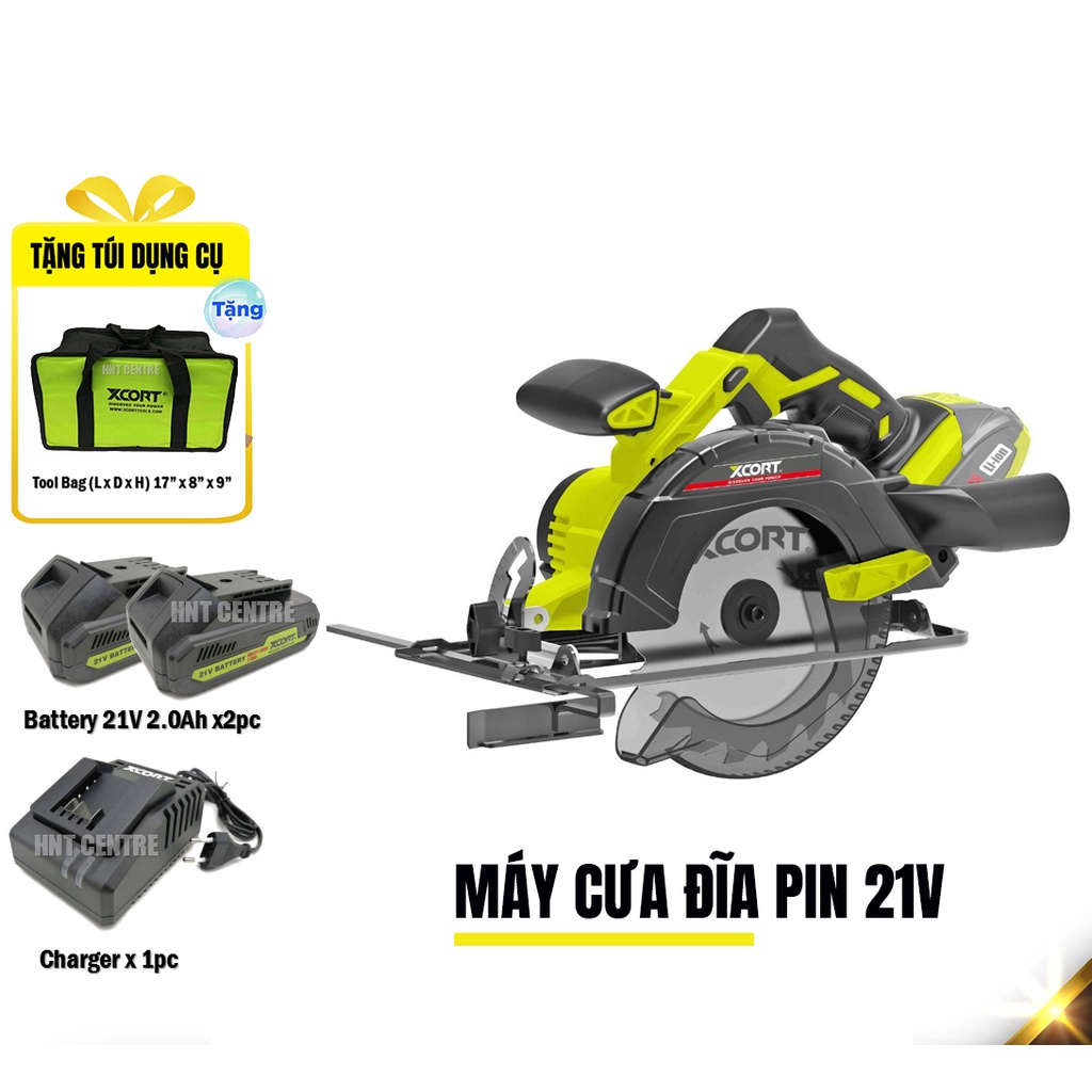 Máy cưa gỗ cầm tay dùng pin 20V MAX XCORT Model XDC21-165 Kèm Túi Và Lưỡi 165mm