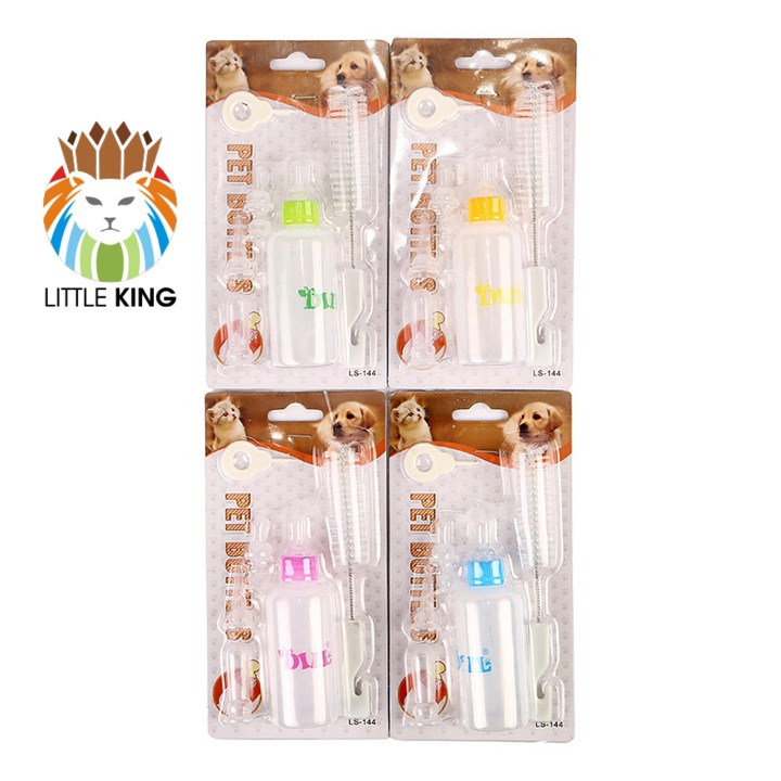 Bình sữa, bình ti cho chó mèo sơ sinh, thú cưng nhỏ, Pet bottle Little King pet shop