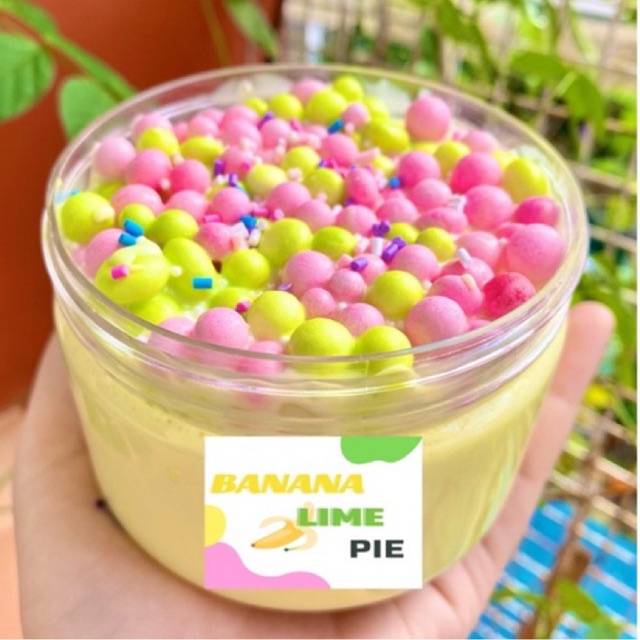 Slime BANANA LIME PIE/ Chất nhờn ma quái slime xốp nhiều màu