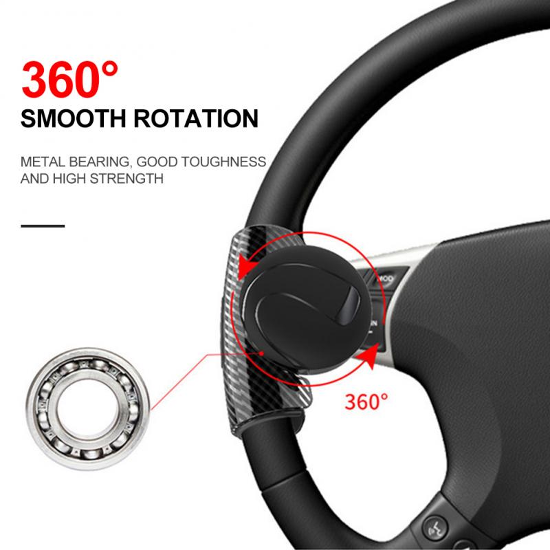 360 Extent Vô lăng Núm bóng Xe tăng cường lực lái Silicone Tay lái trợ lực Bi Tăng cường lực tăng cường Auto Spinner 