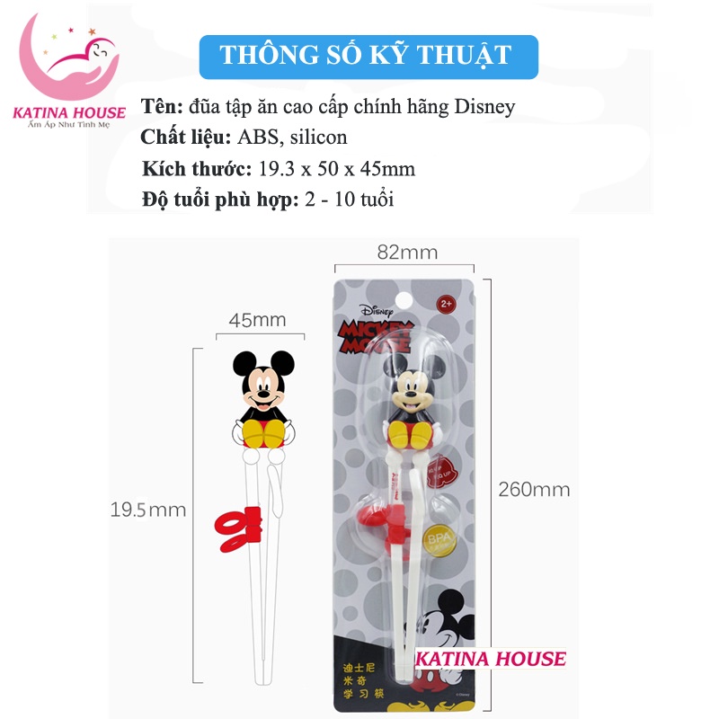 Đũa tập ăn cho bé chính hãng hoạt hình Disney Marvel 3D siêu ngộ nghĩnh đáng yêu