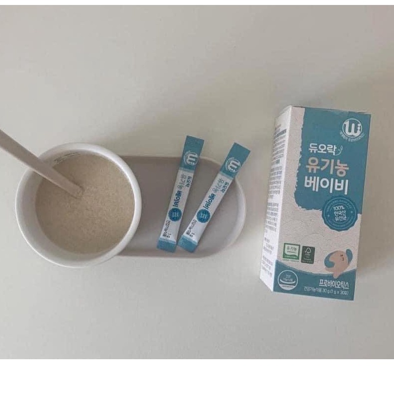 Men Vi Sinh Duolac Organic Hàn Quốc hỗ trợ tiêu hóa cho trẻ ăn ngon miệng