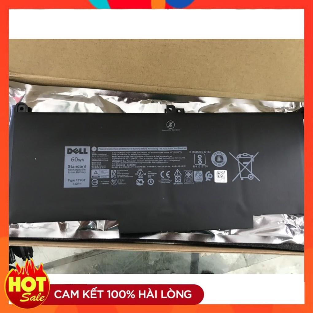 [Mã 273ELHA100K0 hoàn 7% đơn 500K]  HÀNG ZIN  Pin Battery Laptop Dell Latitude 12 7280 7480 F3YGT new original