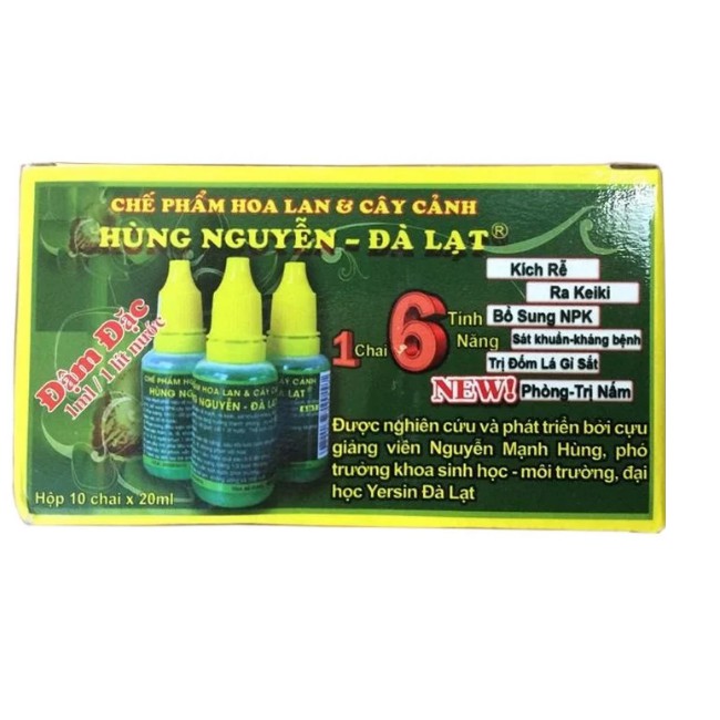 Combo 2 Chế phẩm Hùng Nguyễn _20ml/chai kích rễ, keiki, sát khuẩn, kháng bệnh dành cho phong lan, cây cảnh