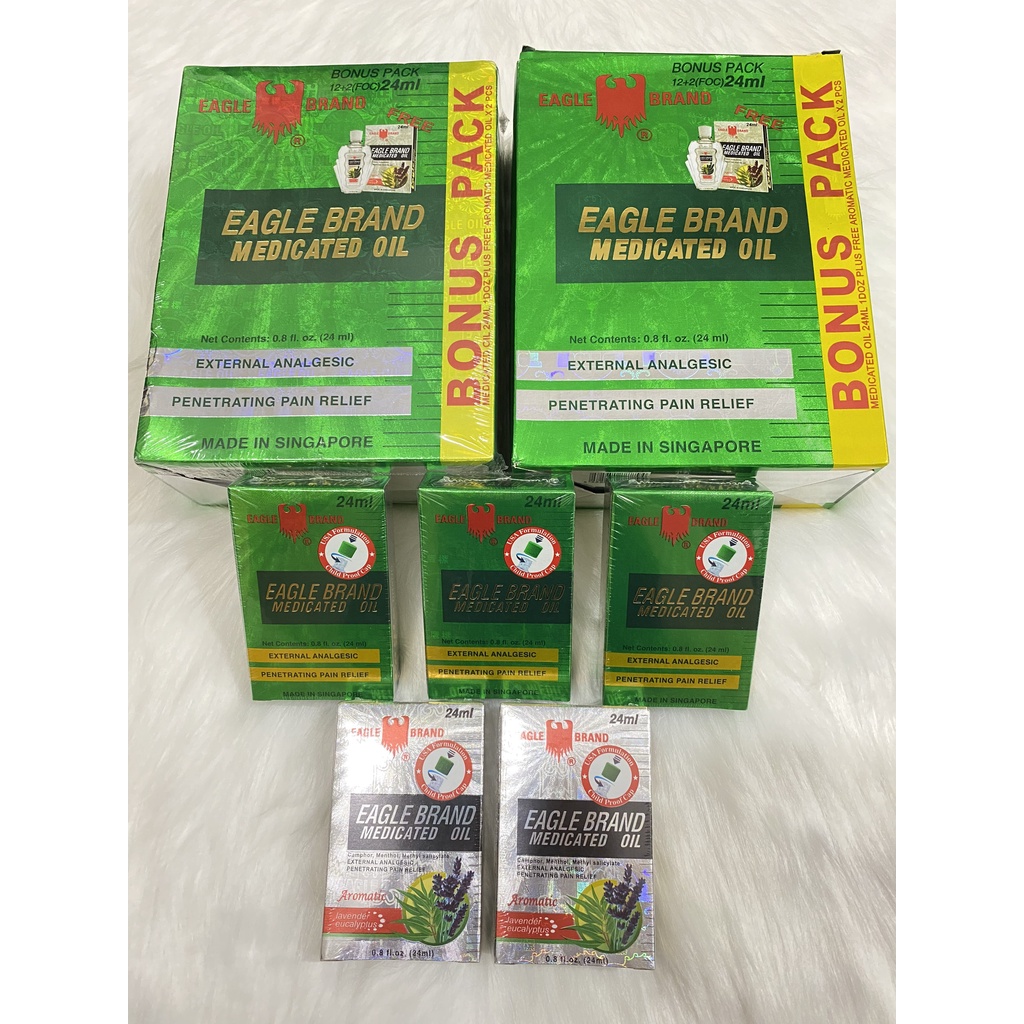 Dầu Gió Xanh 2 Nắp Mỹ / Sing Con Ó 24ml DATE XA HÀNG BAO CHUẨN