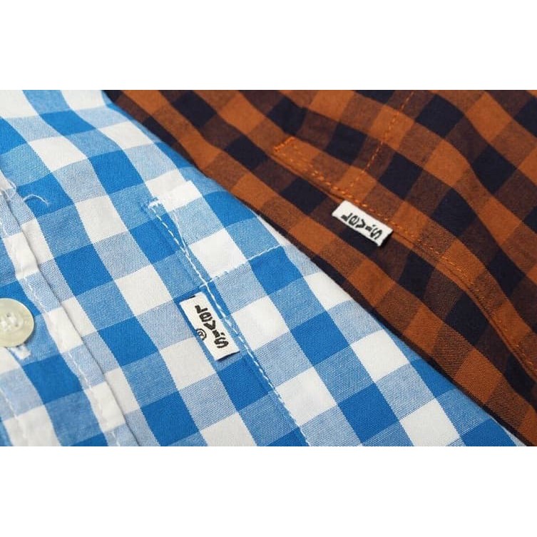 Áo sơ mi nam sọc caro nhỏ xanh | BigBuy360 - bigbuy360.vn