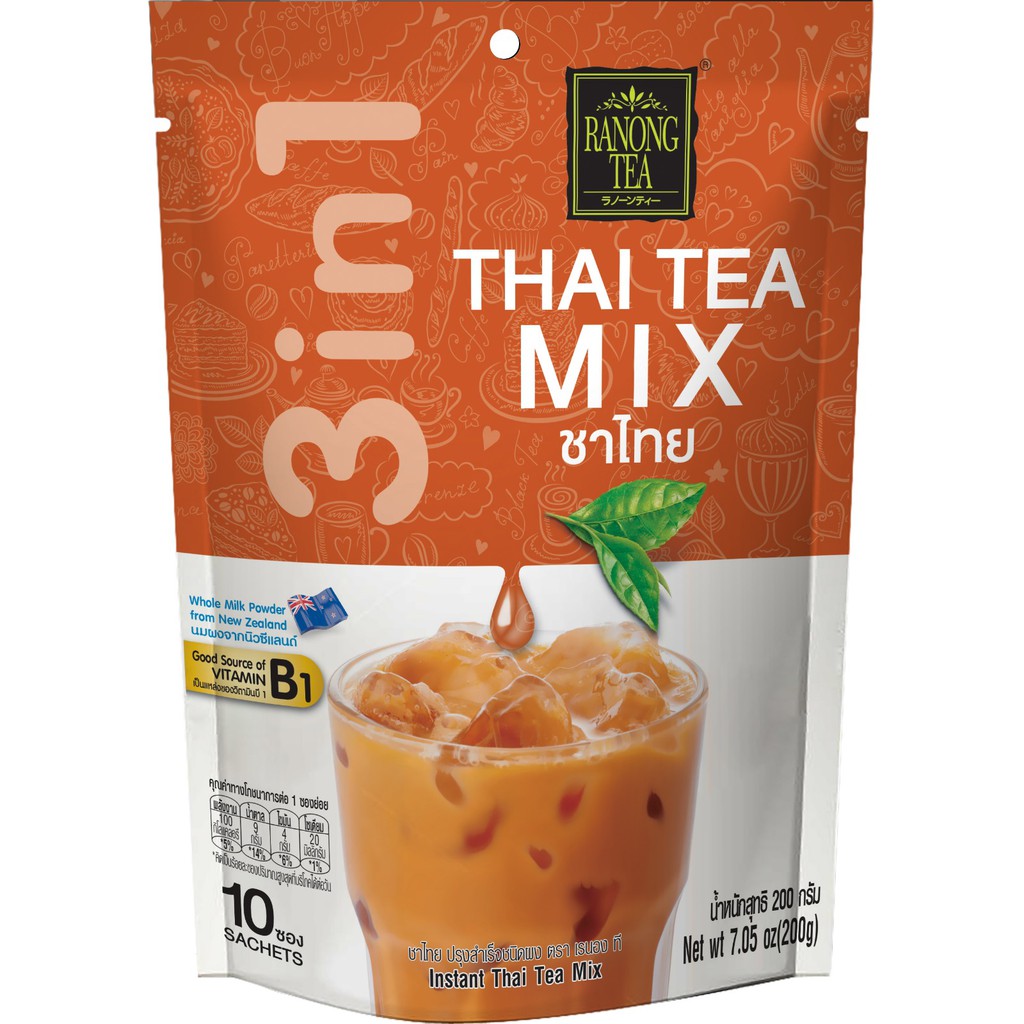 Trà sữa Thái đỏ Ranong Tea 200g