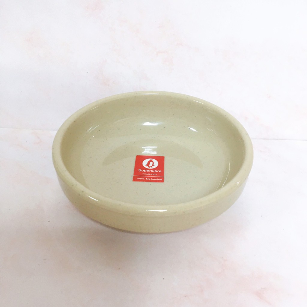 Đĩa Chấm SUPERWARE Nhựa Phíp 100% Melamine Nâu Đá - Stone