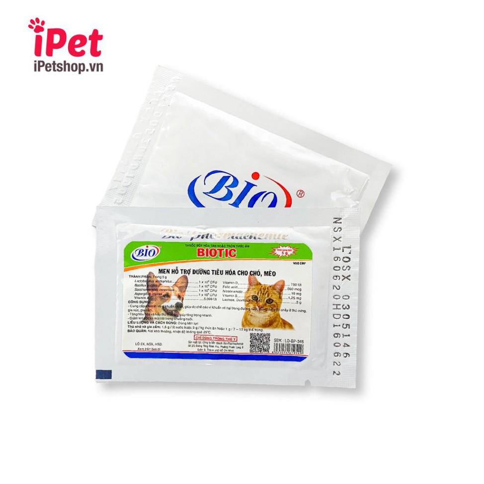 SD4 NDA Men Tiêu Hóa Cho Chó Mèo BIOTIC 5g - iPet Shop 50 SD4