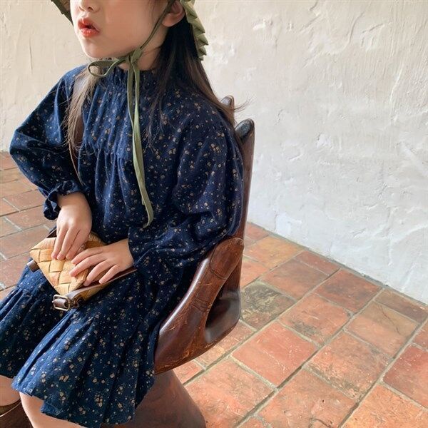 Đầm Công Chúa Phối Ren Hoa Phong Cách Hàn Quốc Thời Trang Xuân Thu 2022 Mới Cho Bé Gái