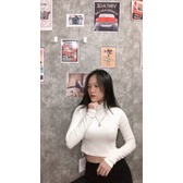 Áo Thun Nữ Kiểu Dáng Cổ Cao 🍓Ôm Sát Đẹp Mới