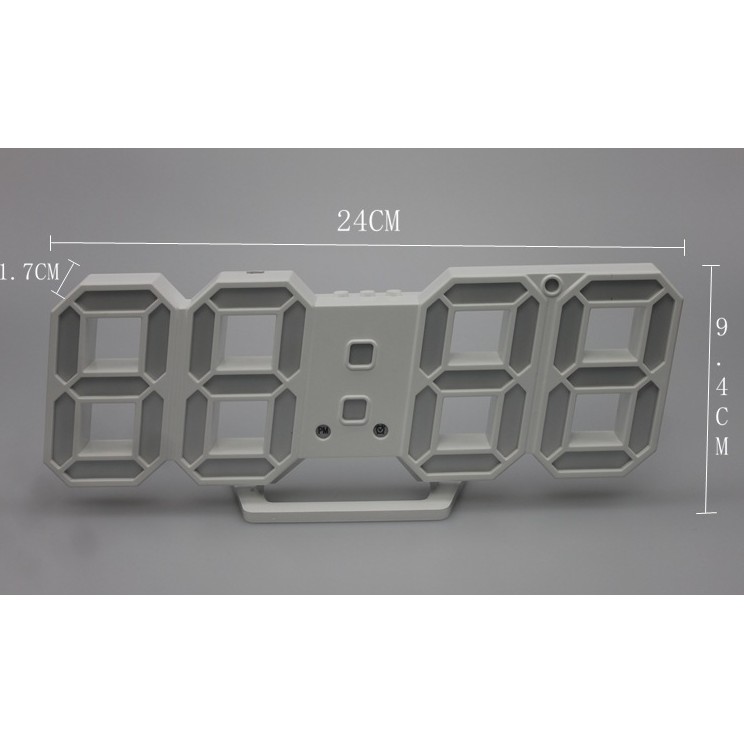 Đồng hồ LED 3D treo tường, để bàn thông minh TN828 Smart Clock - Bảo hành 18 tháng - Trang trí decor vintage căn phòng