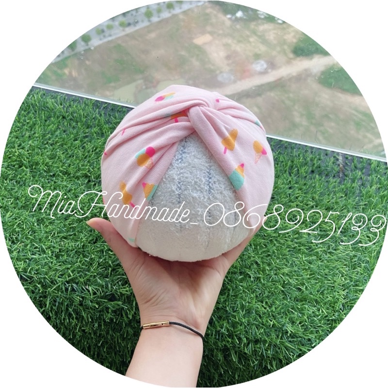 MŨ TURBAN CHO BÉ RẺ ĐẸP CHẤT COTTON MỀM MỊN CHO BÉ 0-20M