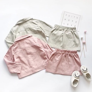 Set váy kaki quảng châu