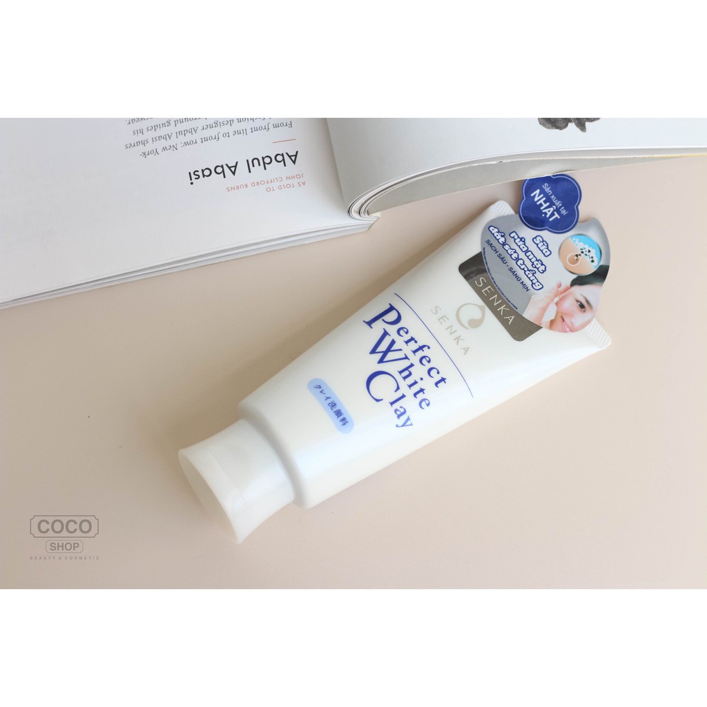 Sữa rửa mặt Senka Perfect White Clay-[Coco Shop]