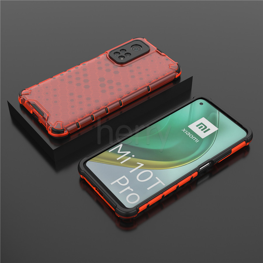 Vỏ điện thoại chống sốc tổ ong cho Xiaomi Redmi Mi 10T 9T Pro Note 10 Lite Redmi Note 9s 9 8 Pro Max K30 K20 Pro Poco F2 Pro X3 NFC Túi khí chống va đập Vỏ bọc điện thoại tổ ong Vỏ