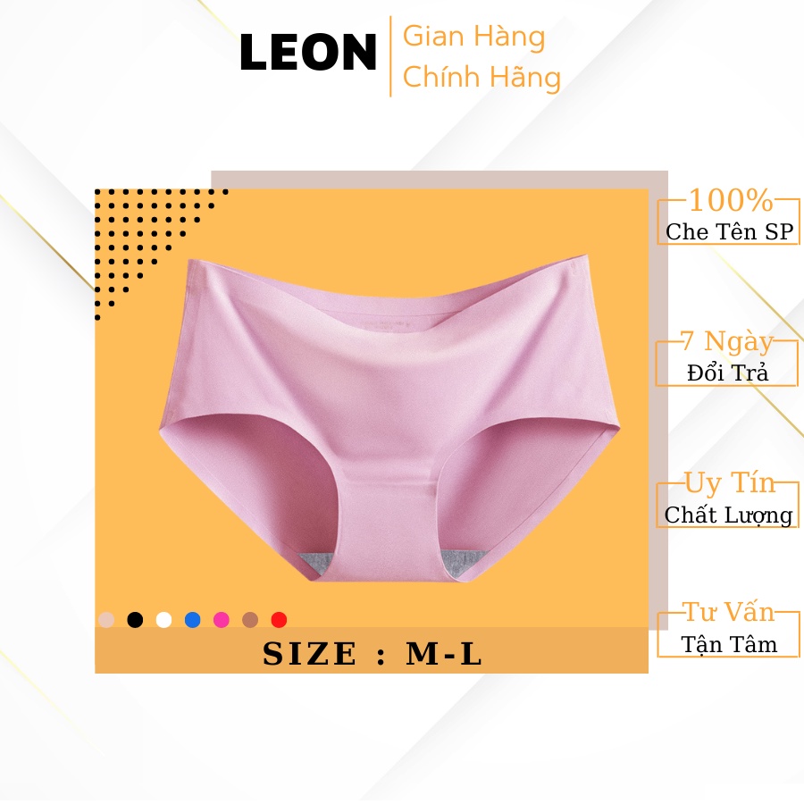 Quần Lót Su Nữ Không Đường May Co Dãn 4 Chiều Mềm Mịn Siêu Thấm Hút LEON 5032-5033