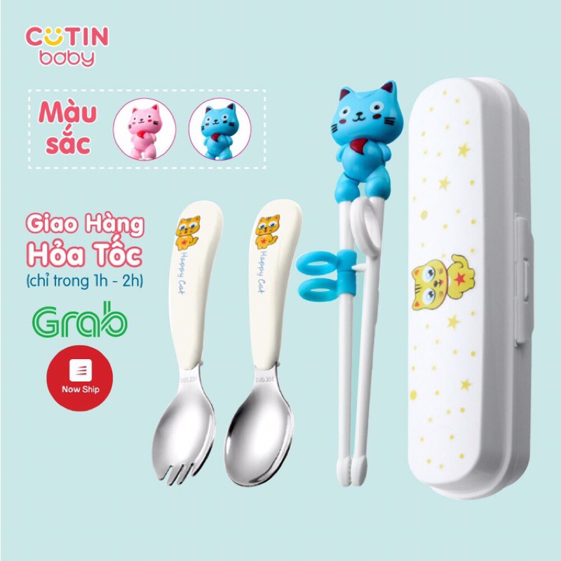 Bộ Thìa Nĩa Đũa cho bé tập ăn dặm