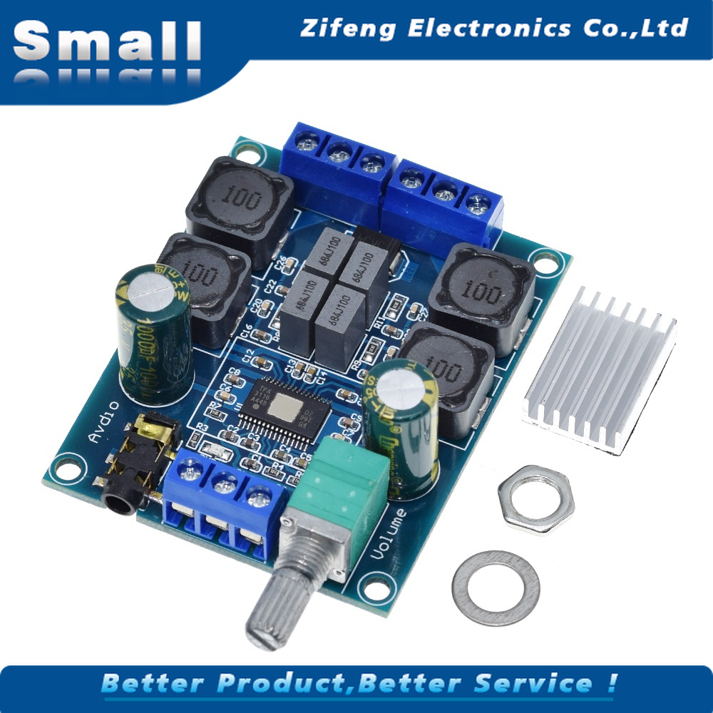 Bảng Mạch Khuếch Đại Âm Thanh Loa Siêu Trầm Tpa3116D2 Dc4.5V-24V 2x50w