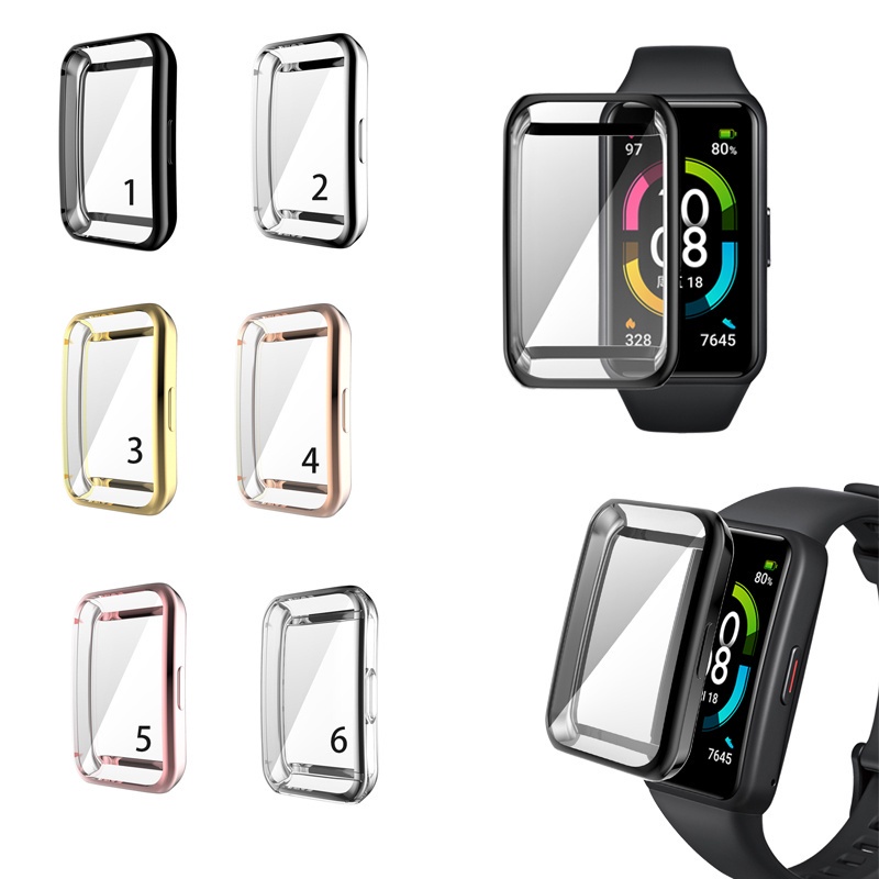 Ốp Điện Thoại TPU Mỏng Mạ Điện Cho Honor band 6 / Huawei band 7 6 Pro / NFC
