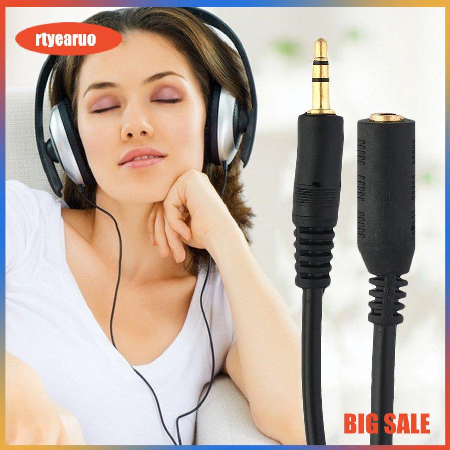 Dây cáp nối dài loa/tai nghe,Dây âm thanh 3.5mm đầu đực sang 3.5mm đầu cái 3m