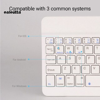 ✡COD✡7/10inch Mini Slim Wireless Bluetooth Keyboard Keypad for Phone Tablet Laptop