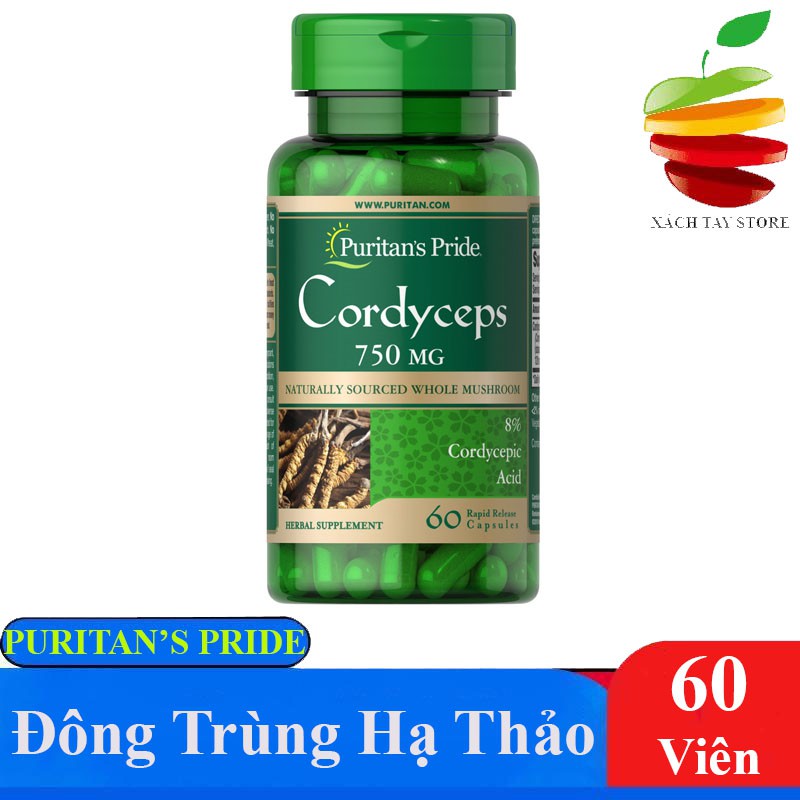 Viên Uống Đông Trùng Hạ Thảo Cordyceps Mushroom 750MG 60 viên