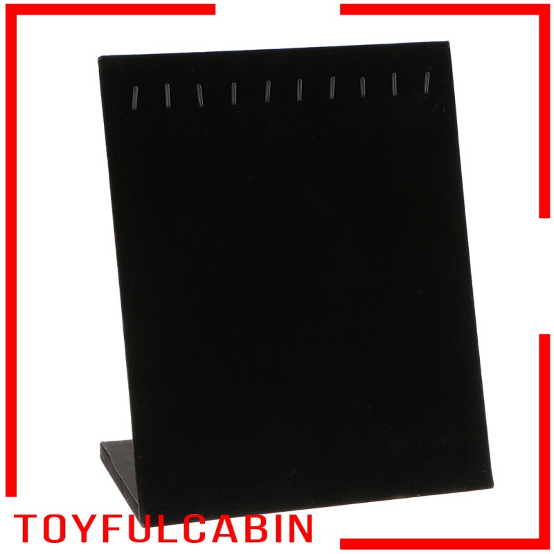 Set 10 Móc Nhung Trưng Bày Trang Sức Màu Đen