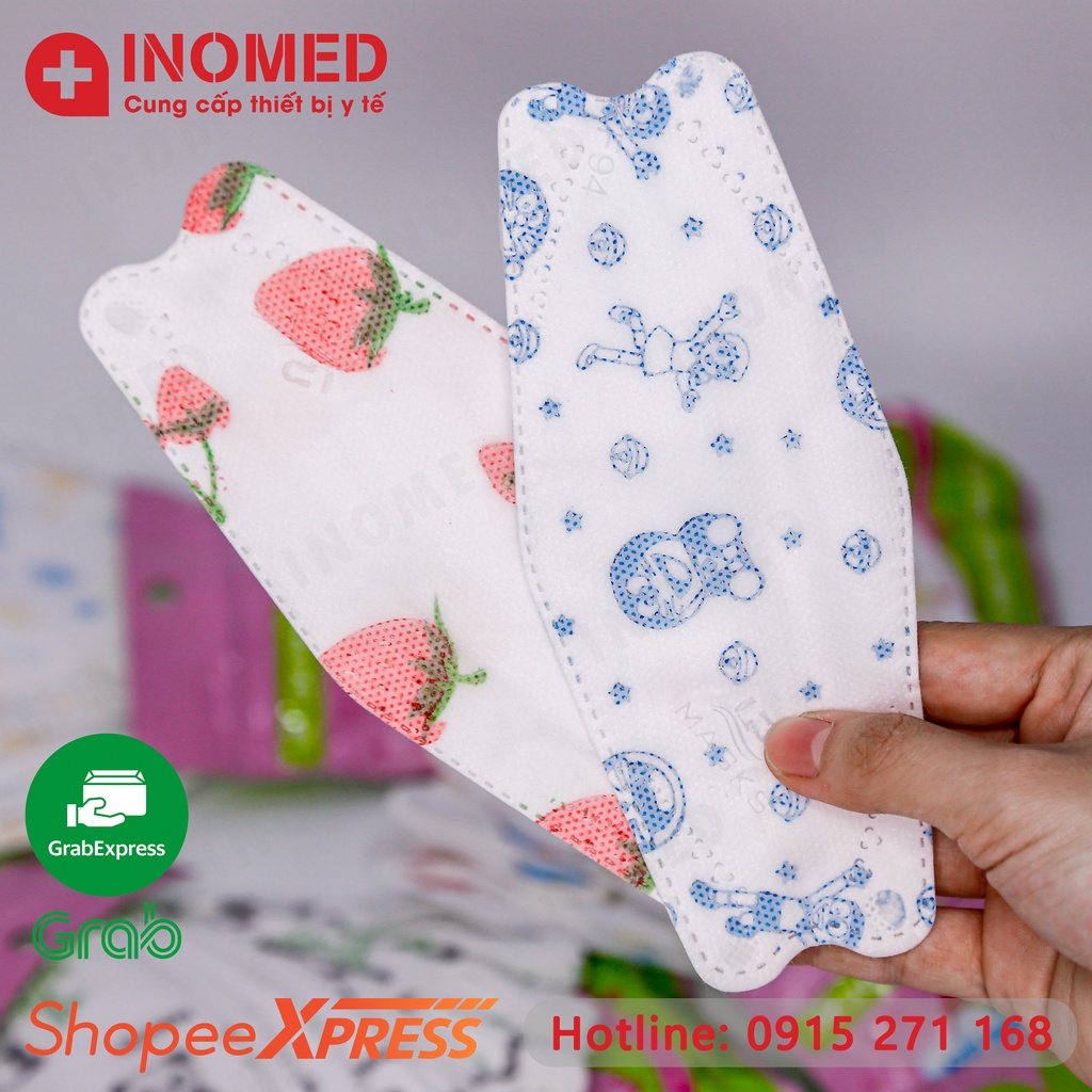 Khẩu Trang Trẻ Em KF94 4D Mask - Lọc Bụi, Kháng Khuẩn Bảo Vệ Sức Khỏe Của Bé [AN TOÀN - ĐẠT CHUẨN]