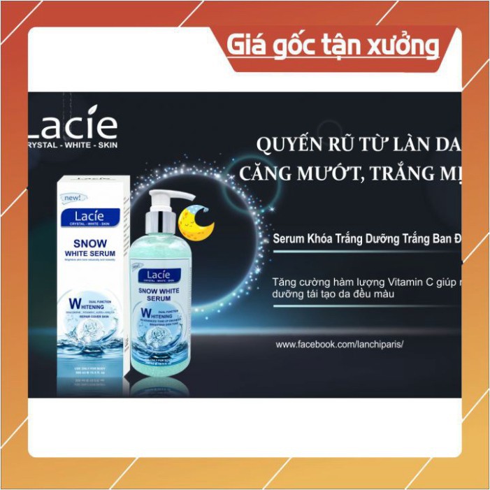 Sửa Dưỡng Thể Trắng Da Ban Đêm - LACIE - SNOW WHITE SERUMS | BigBuy360 - bigbuy360.vn