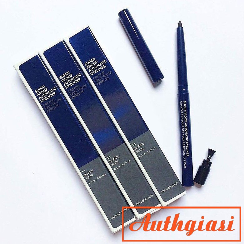 Chì kẻ mắt siêu lâu trôi The Face Shop Super Proof Automatic Eyeliner TFS | BigBuy360 - bigbuy360.vn