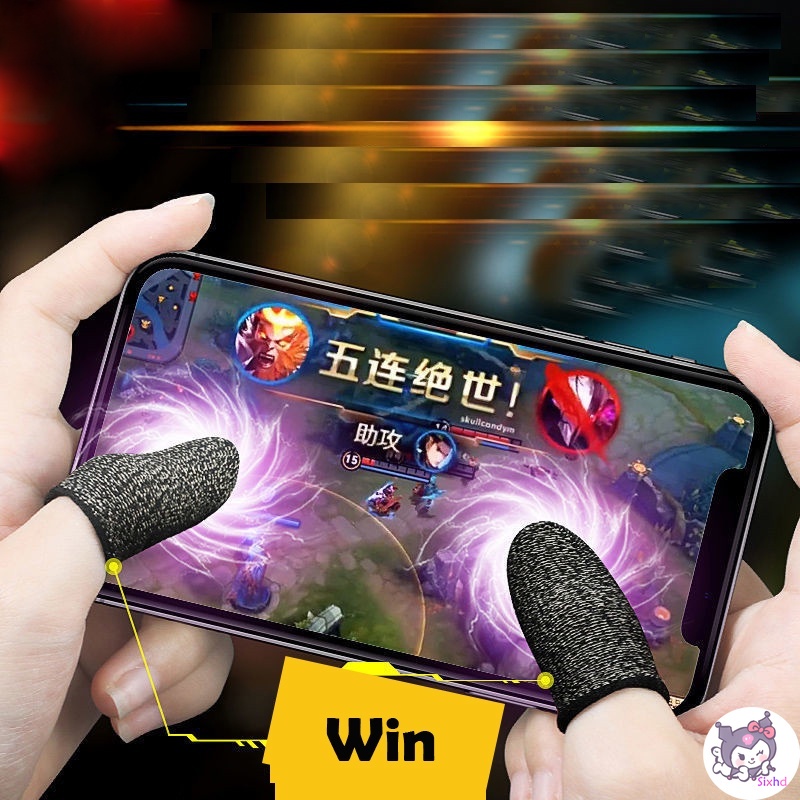 1 Cặp Bao Ngón Tay Loại Bỏ Mồ Hôi Cho Chơi Game Pubg Mobile Legends