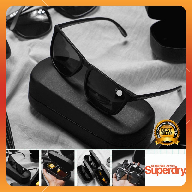 Mắt kính mát nam hiệu SuperDry 3 màu Full-Box siêu mỏng