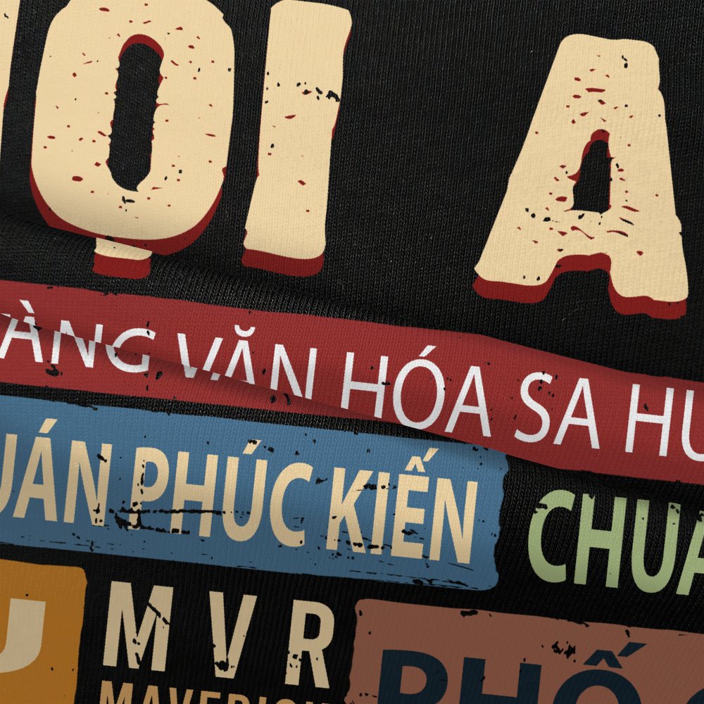 Áo thun Unisex phông cotton Hội An ao cặp gia đình fact UNDER MVR BB4254
