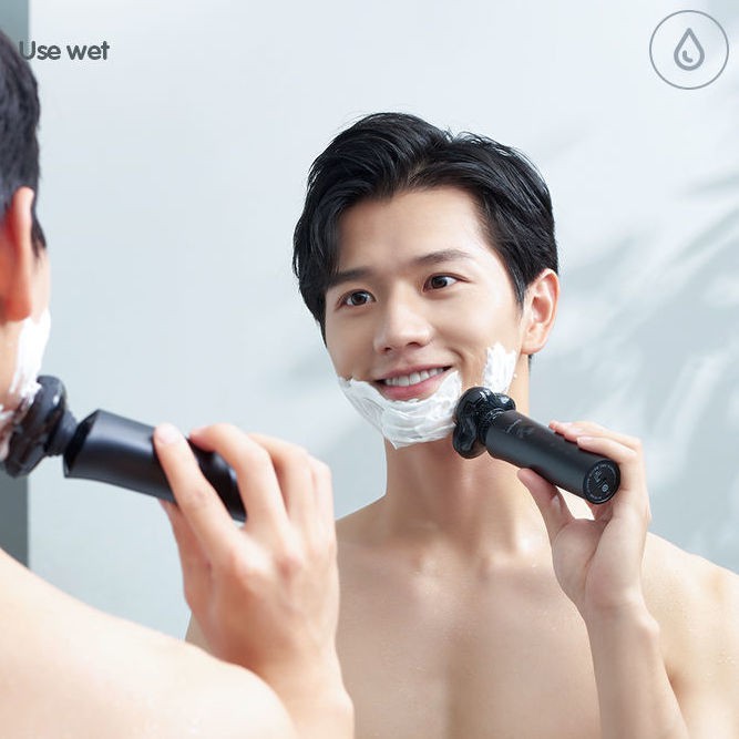 Spot razor Máy cạo râu Xiaomi Youpin Xiaoshi Electric Máy cạo râu toàn thân Máy cạo râu có thể sạc lại thông minh Sản phẩm mới Máy làm sạch ba trong một, cạo và cắt, cạo thông minh