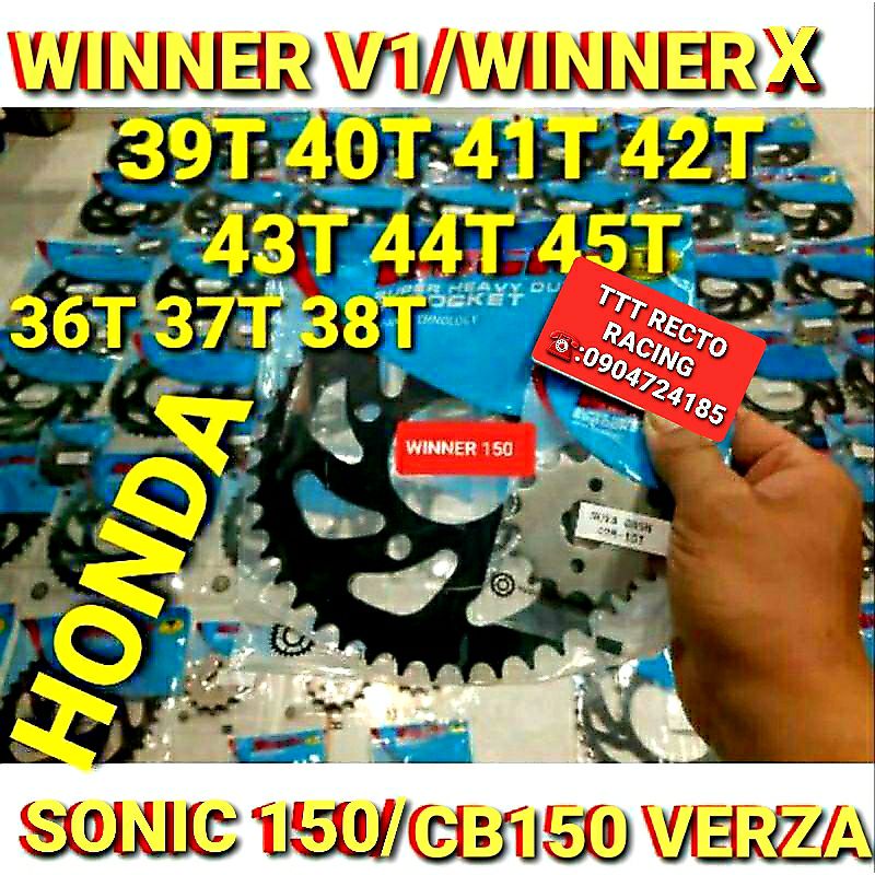 NHÔNG DĨA WINNER V1/WINNER X/SONIC 150/CBR 150 VERZA DĨA 36T 37T 38T 39T 40T 41T 42T 43T 44T 45T NHÔNG 13T 14T 15T 16T